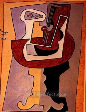 Hombre con mandolina1 1911 Pablo Picasso Pinturas al óleo